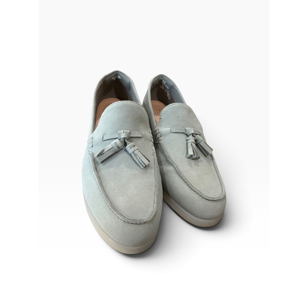 Clarks Artisan Suede Tassel Loafers Leather Slip On Shoes Boho Earthy Rustic